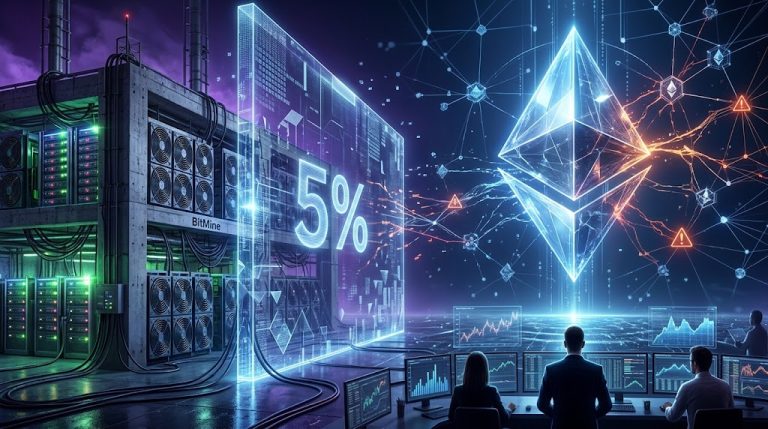 BitMine fija techo del 5% en Ethereum y redefine el modelo corporativo de acumulación