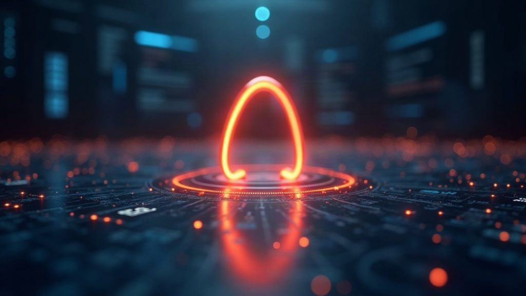 Photorealistic newsroom with a glowing Arc symbol above a USDC ledger, marking a liquidity milestone.