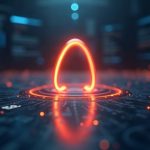 Photorealistic newsroom with a glowing Arc symbol above a USDC ledger, marking a liquidity milestone.