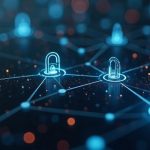 Photorealistic close-up of a wallet UI amid a blockchain network with Lido validators exiting, signaling a security issue.