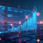 Photorealistic header: venue screen displaying issuer objections to tokenized stocks over a city skyline.