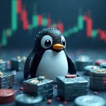 Photorealistic header showing a crypto whale circling a Pudgy Penguins NFT with a newsroom vibe and market chart.