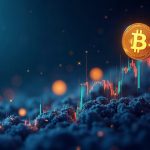 Photorealistic crypto header: TRX rising vs BTC with payments and stablecoins icons and data overlays.
