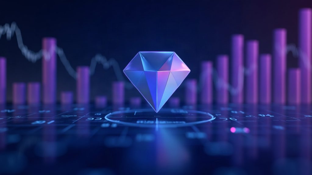 Photoreal header: Uniswap logo in focus with Robinhood Chain overlay and a 53% revenue bar, blue-purple newsroom vibe.
