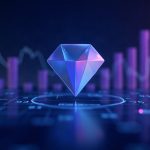 Photoreal header: Uniswap logo in focus with Robinhood Chain overlay and a 53% revenue bar, blue-purple newsroom vibe.