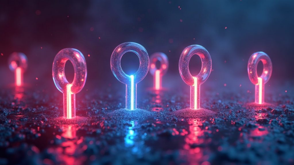 Photorealistic DeFi scene with Uniswap v4 hooks powering glowing liquidity pools and neon gauge slots for on-chain rewards.