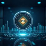Journalist-style image: a USDD token above a digital vault, liquidity bars dip on Ethereum and TRON, 1:1 peg.