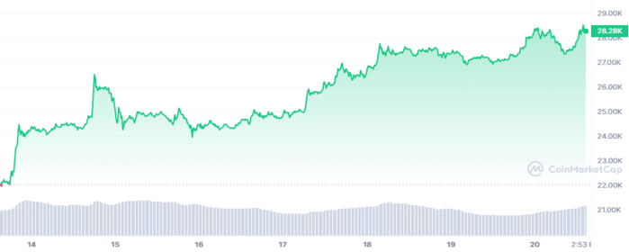 Bitcoin (BTC) Crosses the $27k Mark Despite Increased Uncertainty