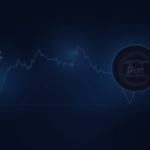 Trader in a crypto trading room, price ticker showing an increase and USDT symbol, highlighting DeFi oracle risk.