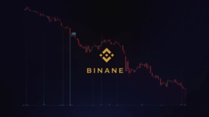 Downward chart of BNB with price below $1000, Binance logo and the Fear and Greed index gauge pointing to the fear zone