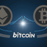Cryptocurrency header with Ether and Bitcoin logos and charts of ETF flows and rotation to Bitcoin.