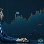 Newsroom analyst looking at a bearish chart; ETHFI rises with signs of institutional buying.