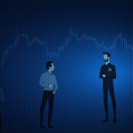 Executives of Galaxy Digital observing a tokenized money market fund, with Ethereum, Solana and Stellar logos.