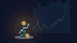 HBAR rising over bullish candles and volume bars, with an institutional custody image for crypto news.