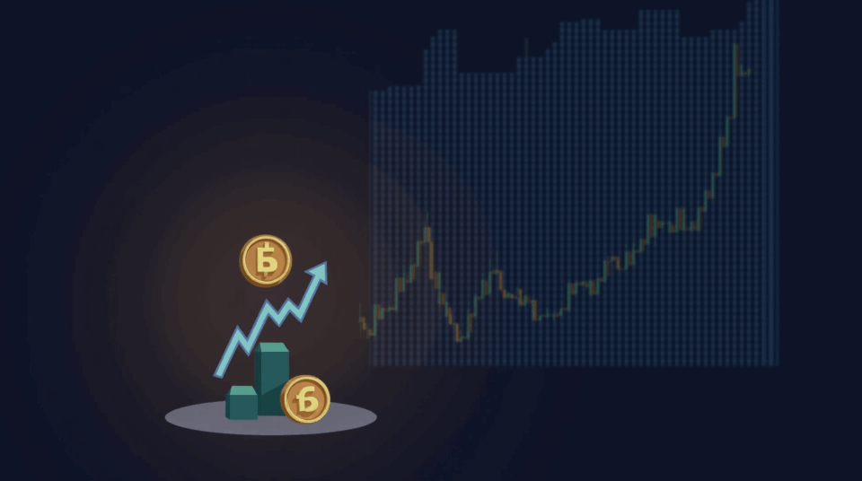 HBAR rising over bullish candles and volume bars, with an institutional custody image for crypto news.