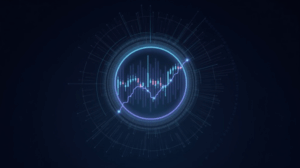 Futuristic crypto news header with central holographic chart and meme icons RIPCharlieKirk and CHARLIE, regulatory tone.