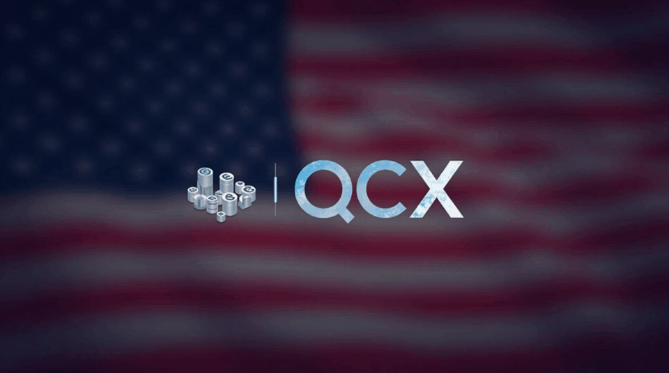 Header photograph: Polymarket and QCX under regulatory oversight, U.S. flag and crypto symbols.