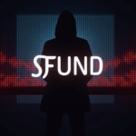 Realistic news header: SFUND logo fading, illuminated cross-chain bridge, and silhouette of a hacker with a red alert.