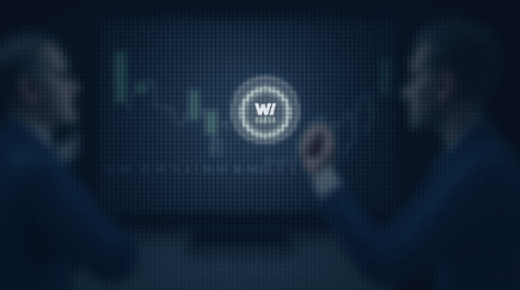 WLFI on a glass screen, regulators out of focus and crypto tickers in the background, suggesting a DeFi debut under scrutiny.
