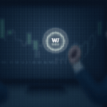 WLFI on a glass screen, regulators out of focus and crypto tickers in the background, suggesting a DeFi debut under scrutiny.