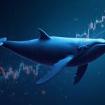 Silhouette of a shining whale over an upward-moving crypto chart, highlighting 2.27 and the ASTER breakout.