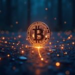 Bitcoin in the center with bright bridges to Ethereum and Cardano, ZK glow and an institutional BTCFi atmosphere.