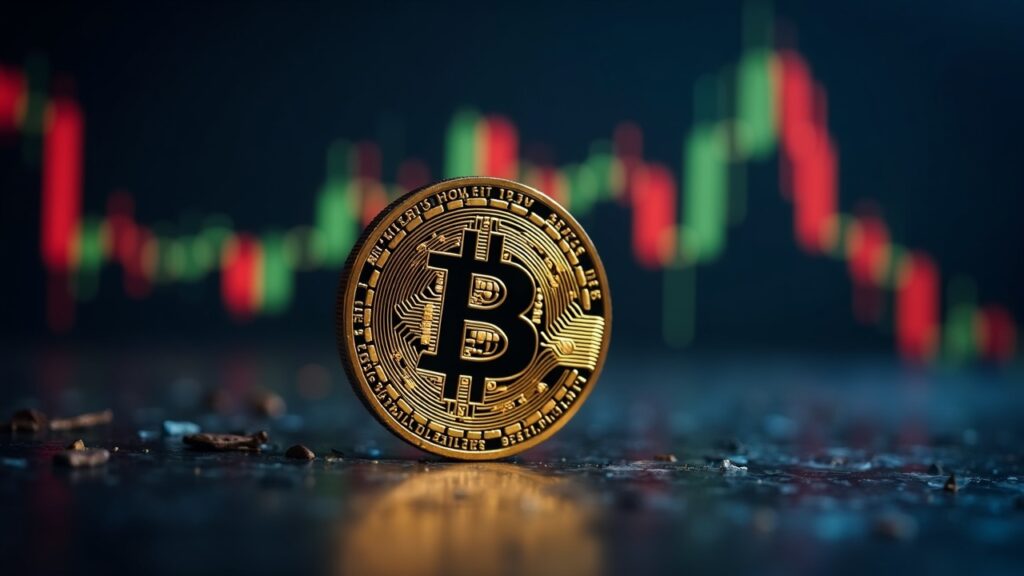 BNB at the center with upward charts, Fed icons and newsroom-style lighting, indicating a rebound and DeFi momentum.