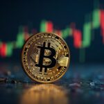 BNB at the center with upward charts, Fed icons and newsroom-style lighting, indicating a rebound and DeFi momentum.