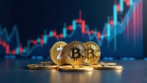 Photorealistic header with the ZEN, BAT and SUPRA coins on a desk, an ascending chart and a U.S. flag.