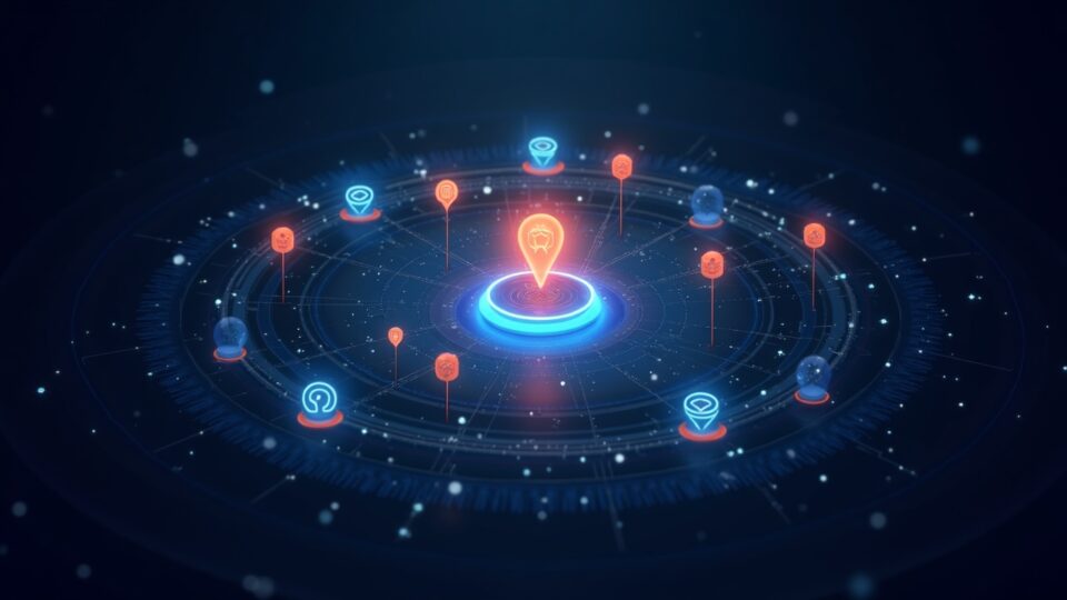 Photorealistic AI hub: RECALL tokens orbit a central wallet, with governance layers and the Base network's glow.