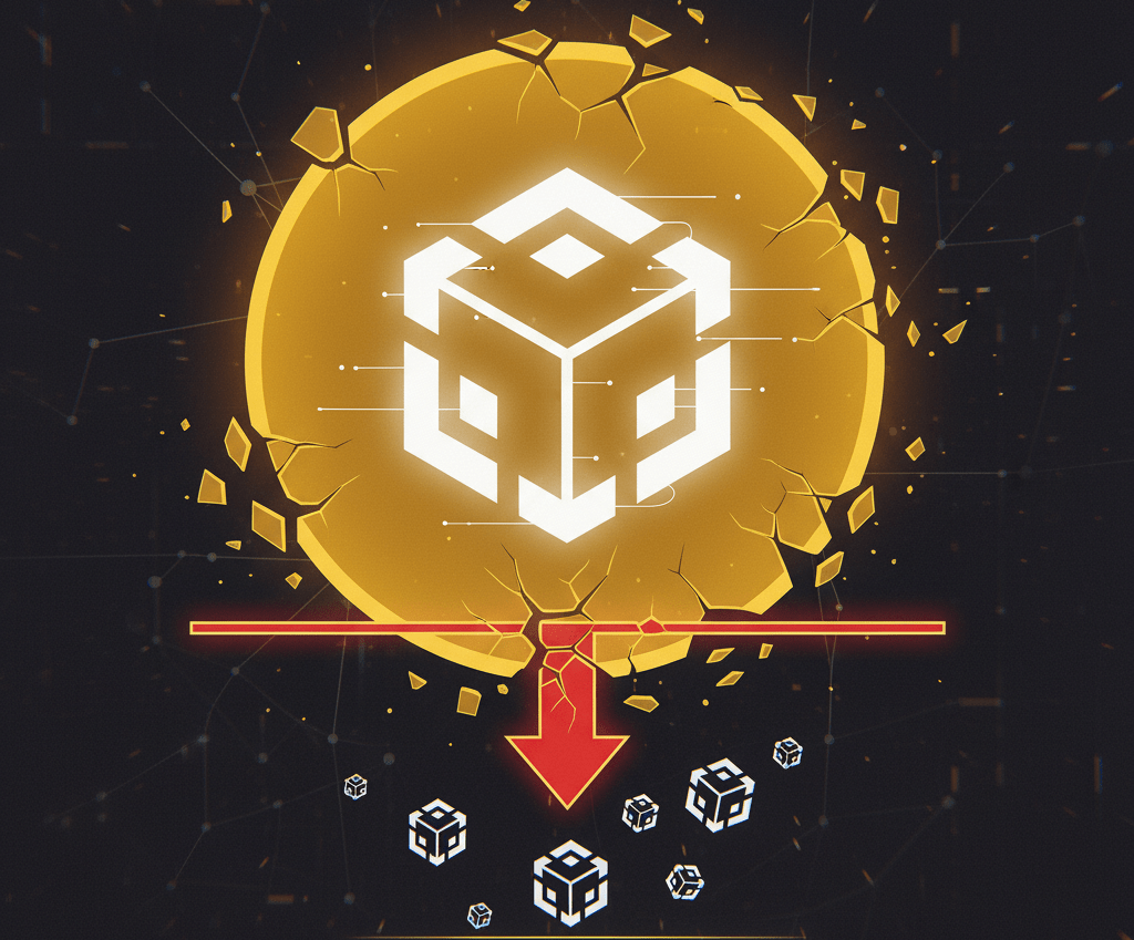 BNB's bearish technical pattern