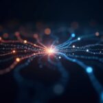 Logo of Alibaba and JPMorgan connected by tokenized USD/EUR flows on a permissioned blockchain network.