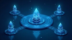 Photorealism of Aqua: wallet with atomic access and permissions for multiple DeFi strategies to share capital.