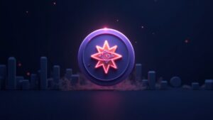 Aster logo, 8% decline, shining secret ingredient and high liquidity on a DEX.