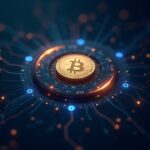 dShares token connects crypto icons (BTC, ETH) and stock symbols, Chainlink data on an on-chain index panel.