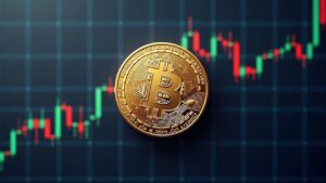 Pi Coin over chart with head-and-shoulders pattern near 0.21, upcoming July 2025 unlock, grid suggesting regulation.