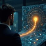 Treasury executive oversees tokenized collateral flowing into a distributed ledger, reflecting regulatory progress.