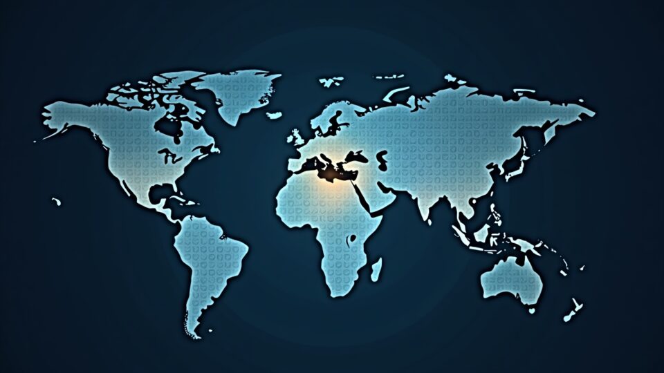 Real-time tokenized deposits connecting a modern bank with a digital vault, U.S. and UAE highlighted