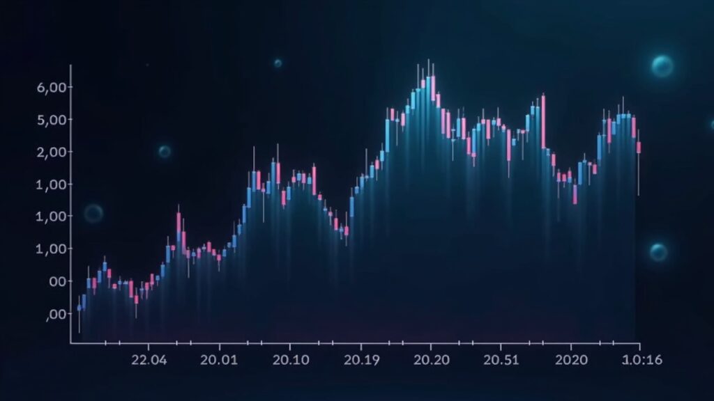 Realistic crypto header: Hedera HBAR price chart with bear-flag and a central analyst in a futuristic newsroom.