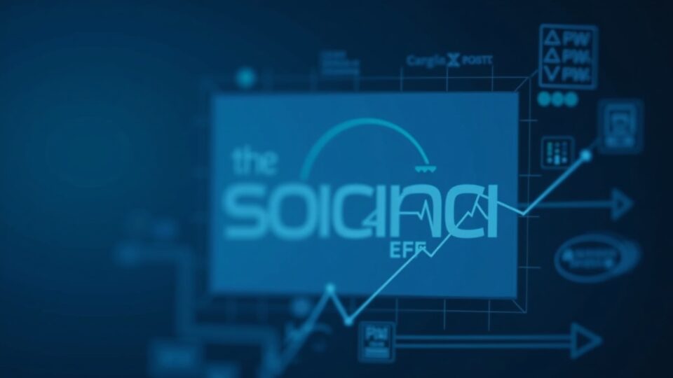 Photoreal Solana logo fading into a paused ETF flow chart with regulatory icons in a cool blue newsroom backdrop