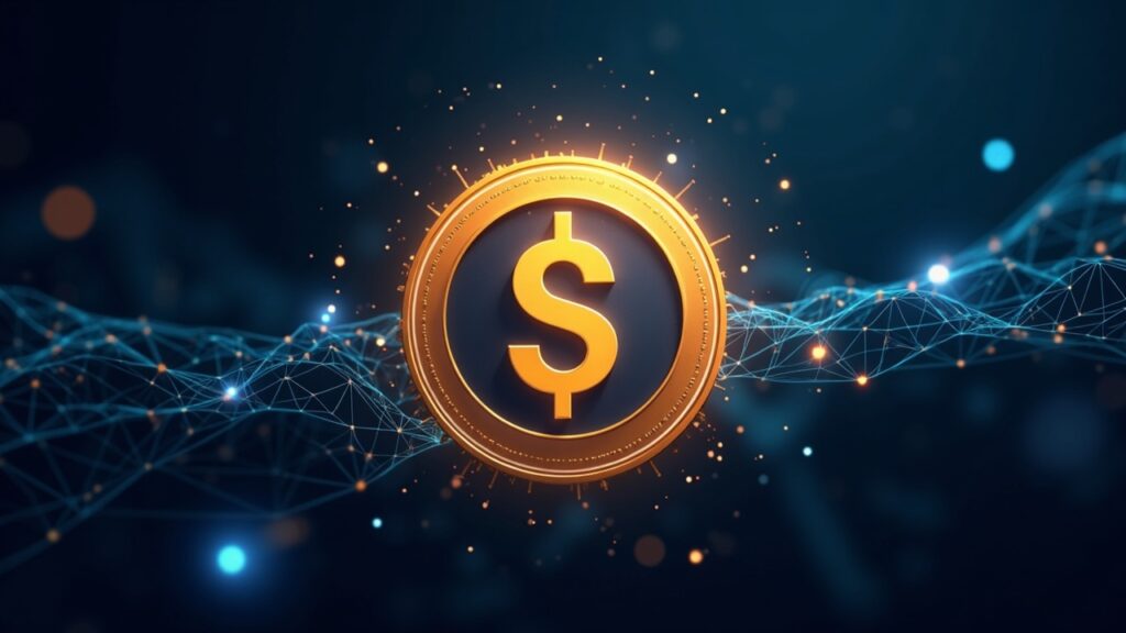 Photorealistic header with the $U emblem centered, BNB Chain and Ethereum in the backdrop, liquidity lines and AI-native payment icons.