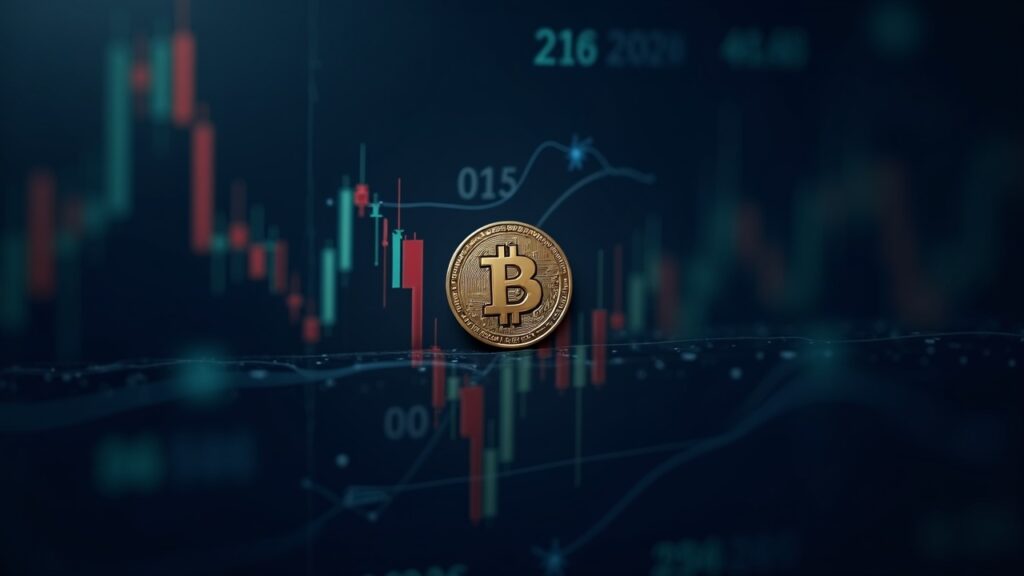 AVAX coin centered over a Nasdaq-style trading screen, signaling institutional access to Avalanche ETFs