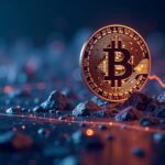 Hyper-realistic BNB coin rising over a sleek digital city, a glowing 900 marker, and upward prediction-market graphs.