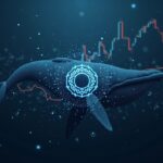 Center-stage Cardano logo, ADA coins swirl, whale silhouette, and a 0.40 resistance chart in a newsroom style