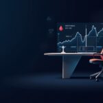 Hyperrealistic trading desk with glowing ETH and BMNR logos, a rising chart, weekend window 25-26, and a Standard Chartered backdrop.