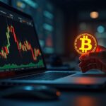 Photorealistic header shows STRC ticker morphing into Bitcoin over a modern trading desk, symbolizing institutional funding.