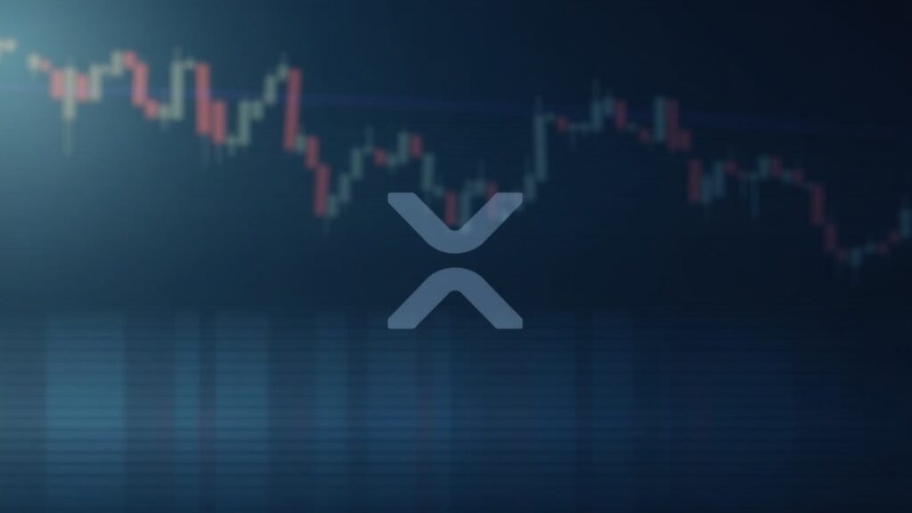 XRP price chart near the 2.24 EMA and 100-day line with XRP logo and subtle data overlays in a newsroom style.