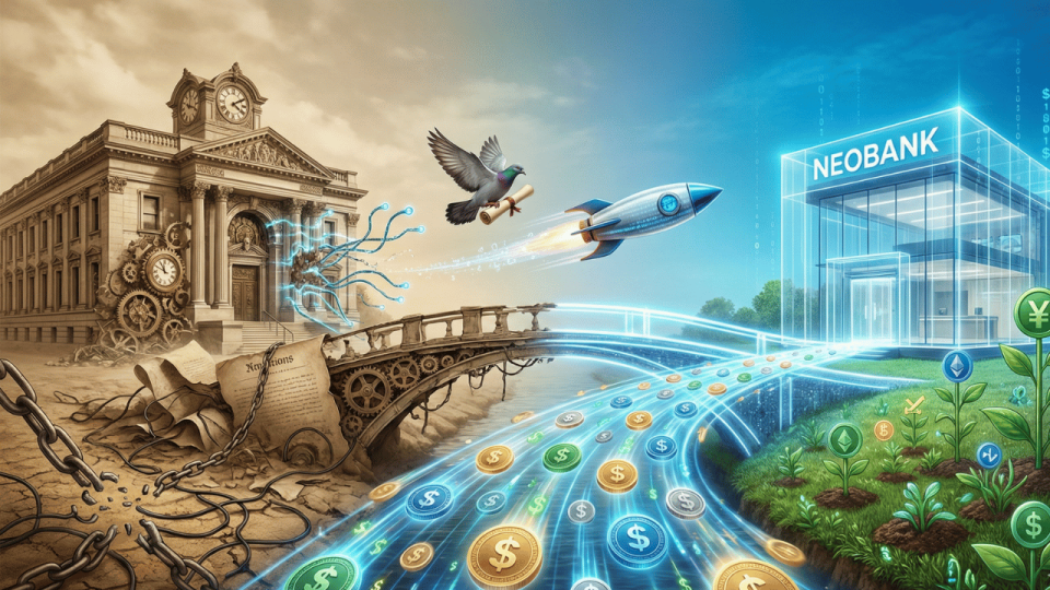 Neobancos cripto y stablecoins