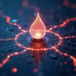 Photorealistic depiction of a Sui network hub with glowing streams of stablecoins and a gasless transfer symbol.
