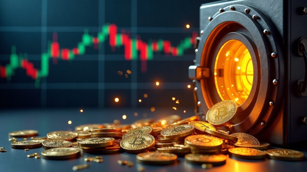 Photorealistic header: breached contract vault with glowing TSR tokens, BNB Chain logo, and a chaotic price chart.